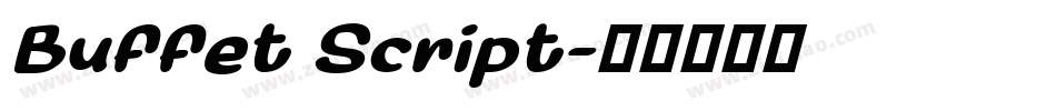 Buffet Script字体转换